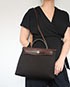 Herbag Zip 31 Canvas Toile/Hunter Leather in Black/Ebene, other view